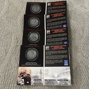 New in package limited edition Cleveland Browns 60th Anniversary coins​